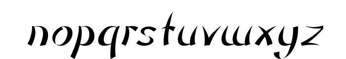 FortuneCookie-BoldItalic Font LOWERCASE