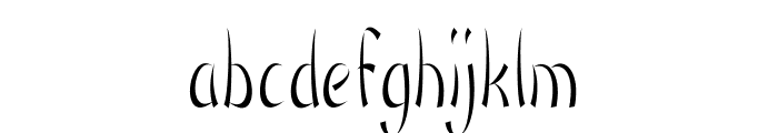 FortuneCookie-CondensedRegular Font LOWERCASE