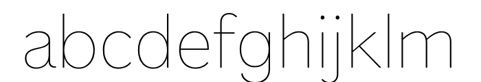 Foundation Sans Condensed Thin Font LOWERCASE