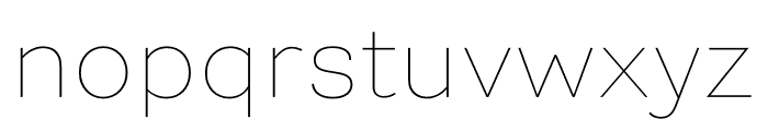 Foundation Sans Wide Thin Font LOWERCASE