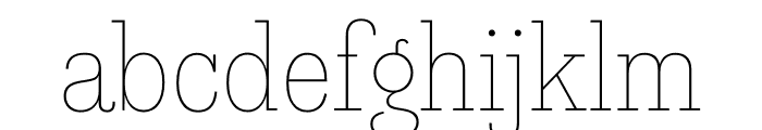 Foundation Serif Didot Thin Font LOWERCASE