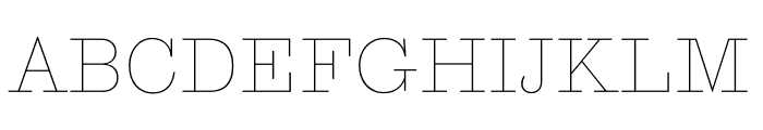 Foundation Serif Thin Font UPPERCASE