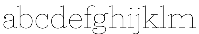 Foundation Serif Thin Font LOWERCASE