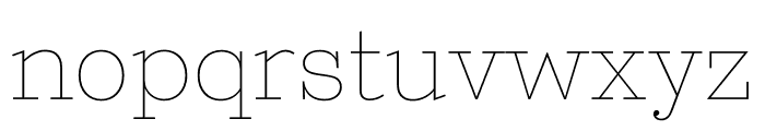 Foundation Serif Thin Font LOWERCASE