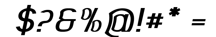 Foxfire-BoldItalic Font OTHER CHARS