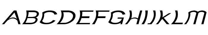 Foxfire-ExpandedItalic Font UPPERCASE