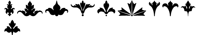 Foliage Ornaments Font OTHER CHARS
