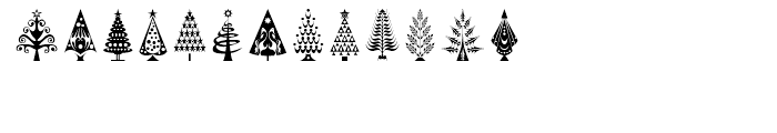 Fontazia Christmas Tree Font UPPERCASE