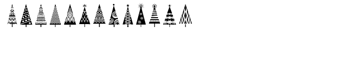 Fontazia Christmas Tree Font LOWERCASE