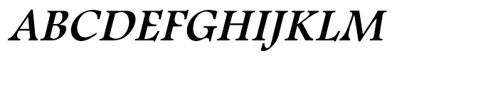 Footlight Italic Font UPPERCASE
