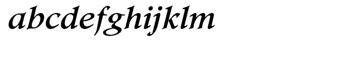 Footlight Italic Font LOWERCASE