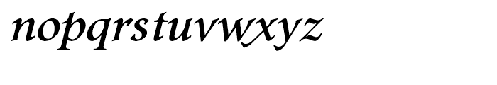 Footlight Italic Font LOWERCASE