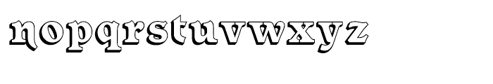 Forest Shaded Regular Font LOWERCASE