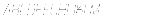 Forgotten Futurist Ultra Light Italic Font UPPERCASE