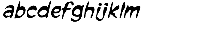 Forked Tongue Italic Font LOWERCASE