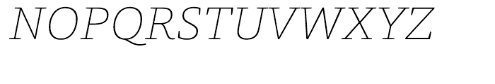 ForoRounded Thin Italic Font UPPERCASE