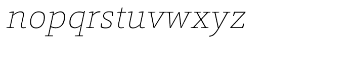 ForoRounded Thin Italic Font LOWERCASE