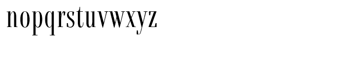 Fortezza Condensed Font LOWERCASE