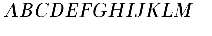 Fortezza Light Italic Font UPPERCASE