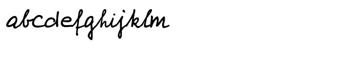 Foster Handwriting Regular Font LOWERCASE