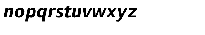 Foundry Form Sans Bold Italic Font LOWERCASE