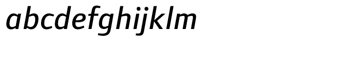Foundry Form Sans Medium Italic Font LOWERCASE