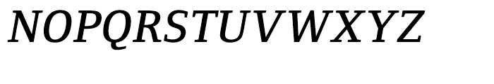 Foundry Form Serif Demi Italic Font UPPERCASE
