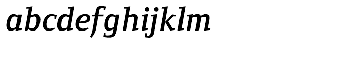 Foundry Form Serif Demi Italic Font LOWERCASE