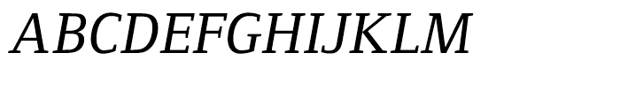 Foundry Form Serif Medium Italic Font UPPERCASE