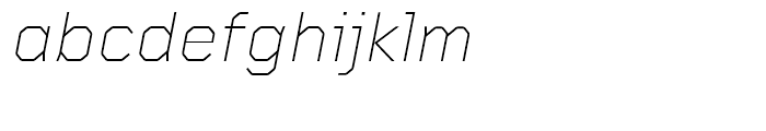 Foundry Gridnik Light Italic Font LOWERCASE