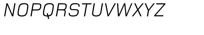 Foundry Monoline Italic Font UPPERCASE