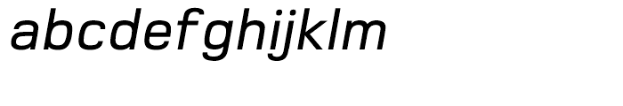 Foundry Monoline Medium Italic Font LOWERCASE