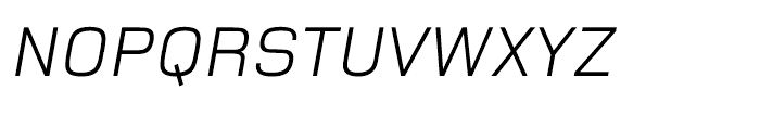Foundry Monoline OT3 Italic Font UPPERCASE