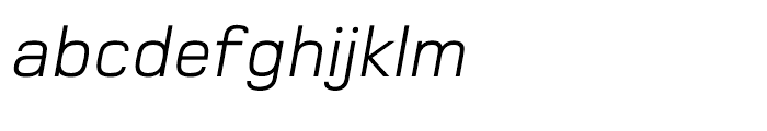Foundry Monoline OT3 Italic Font LOWERCASE