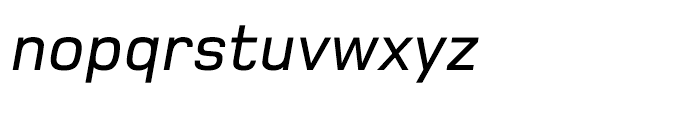 Foundry Monoline OT3 Medium Italic Font LOWERCASE