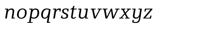 Foundry Origin Book Italic Font LOWERCASE
