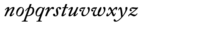 Foundry Wilson Italic Font LOWERCASE