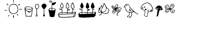 Four Seasons Dingbat Font LOWERCASE
