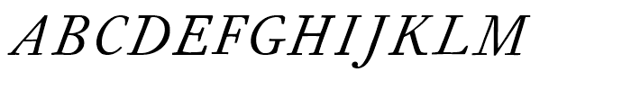 Fournier Italic Tall Capitals Font UPPERCASE