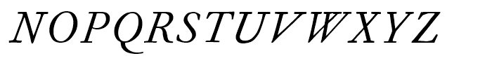 Fournier Italic Tall Capitals Font UPPERCASE