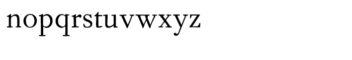 Fournier Regular Font LOWERCASE