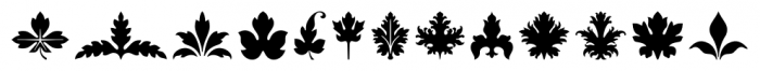 FoliageOrnaments Regular Font LOWERCASE