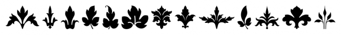 FoliageOrnaments Regular Font LOWERCASE