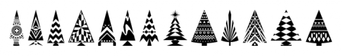 Fontazia Christmas Tree 2 Regular Font UPPERCASE