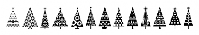 Fontazia Christmas Tree Regular Font LOWERCASE