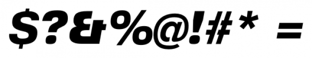 Foobar Pro Black Oblique Font OTHER CHARS