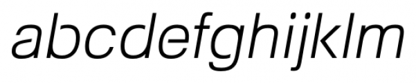 Foobar Pro Light Oblique Font LOWERCASE