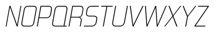 Forgotten Futurist Extralight Italic Font UPPERCASE