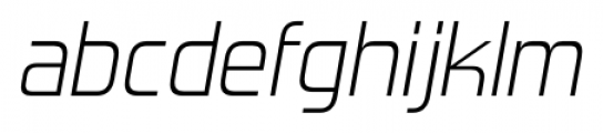 Forgotten Futurist Light Italic Font LOWERCASE