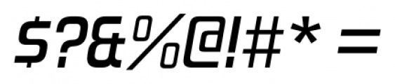 Forgotten Futurist Semibold Italic Font OTHER CHARS